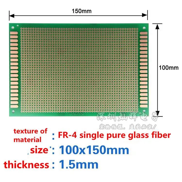 1PCS Single panel PCB 10X15 10*15CM High quality bakelite/ universal/ experiment board /green oil/ circuit board /PCB board
1PCS Single panel PCB 10X15 10*15CM High quality bakelite/ universal/ experiment board /green oil/ circuit board /PCB board