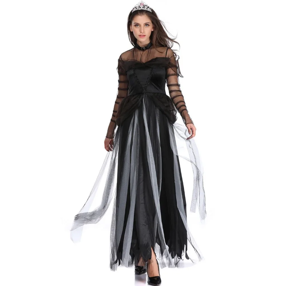 High Quality Scary Costume Ghost Bride Halloween Costume Sexy Lace Women Soft Dress Vampire Witch Cosplay Carnival Costume
High Quality Scary Costume Ghost Bride Halloween Costume Sexy Lace Women Soft Dress Vampire Witch Cosplay Carnival Costume