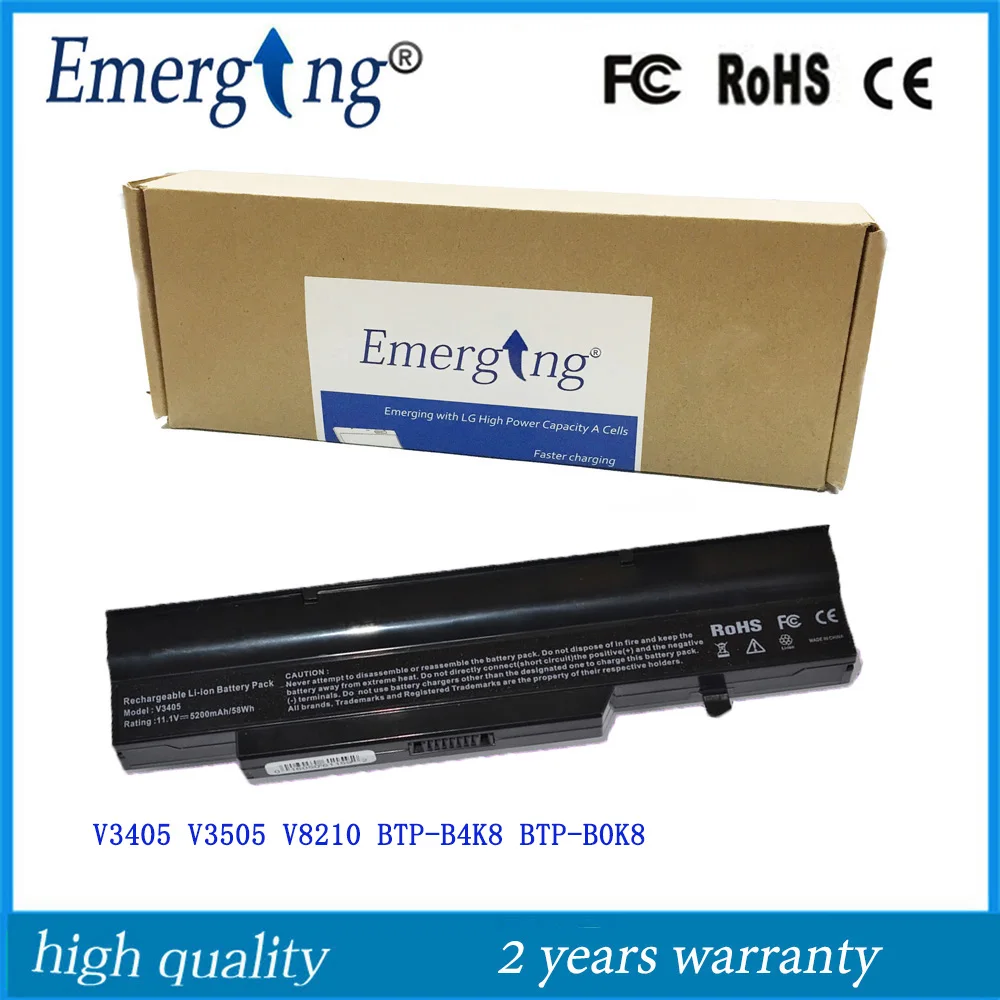 Новая батарея для ноутбука Fujitsu V3405 V3505 V8210 BTP-B4K8 1718 2727 V3505 V8210 BTP-B0K8
Новая батарея для ноутбука Fujitsu V3405 V3505 V8210 BTP-B4K8 1718 2727 V3505 V8210 BTP-B0K8