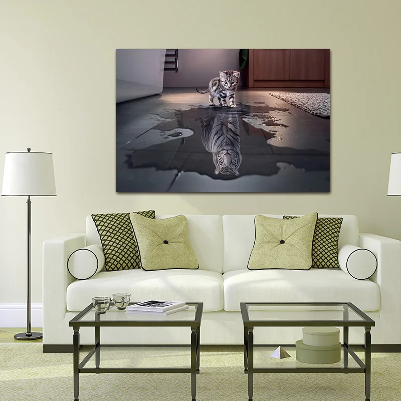 Embelish Canvas Pictures Home Decor For Living Room Wall Art 1 Piece/Pcs Cats And Tigers Paintings HD Prints Animals Posters
Embelish Canvas Pictures Home Decor For Living Room Wall Art 1 Piece/Pcs Cats And Tigers Paintings HD Prints Animals Posters