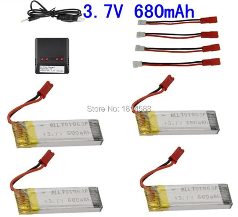 Зарядное устройство 4 в 1 X4 Lipo USB и 4 шт UDI U817 U818A U818 3,7 в 680 мАч батарея и 4 шт JST детали зарядного кабеля
Зарядное устройство 4 в 1 X4 Lipo USB и 4 шт UDI U817 U818A U818 3,7 в 680 мАч батарея и 4 шт JST детали зарядного кабеля