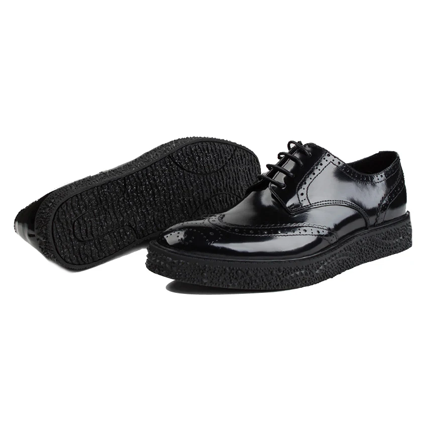New Arrival British Style Patent Leather Men's Flat Platform Carved Oxfords Round Toe Derby Man Formal Dress Brogue Shoes YMX348
New Arrival British Style Patent Leather Men's Flat Platform Carved Oxfords Round Toe Derby Man Formal Dress Brogue Shoes YMX348
