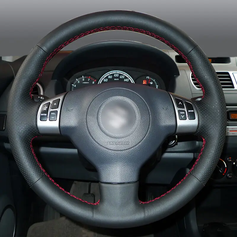 BANNIS Black Artificial Leather DIY Hand-stitched Steering Wheel Cover for Suzuki Swift 2011 2012 2013
BANNIS Black Artificial Leather DIY Hand-stitched Steering Wheel Cover for Suzuki Swift 2011 2012 2013