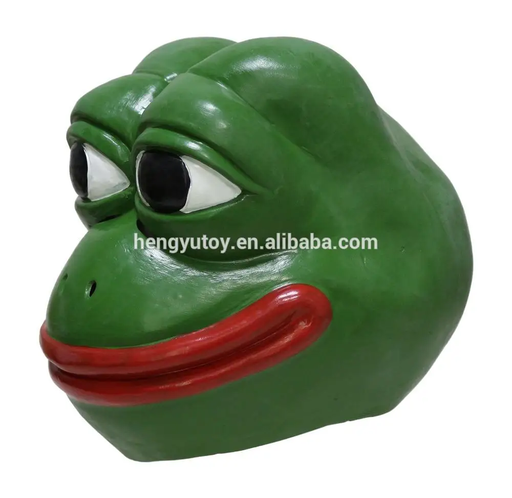 Латексная маска в виде лягушки|meme mask|frog maskmask mask |
