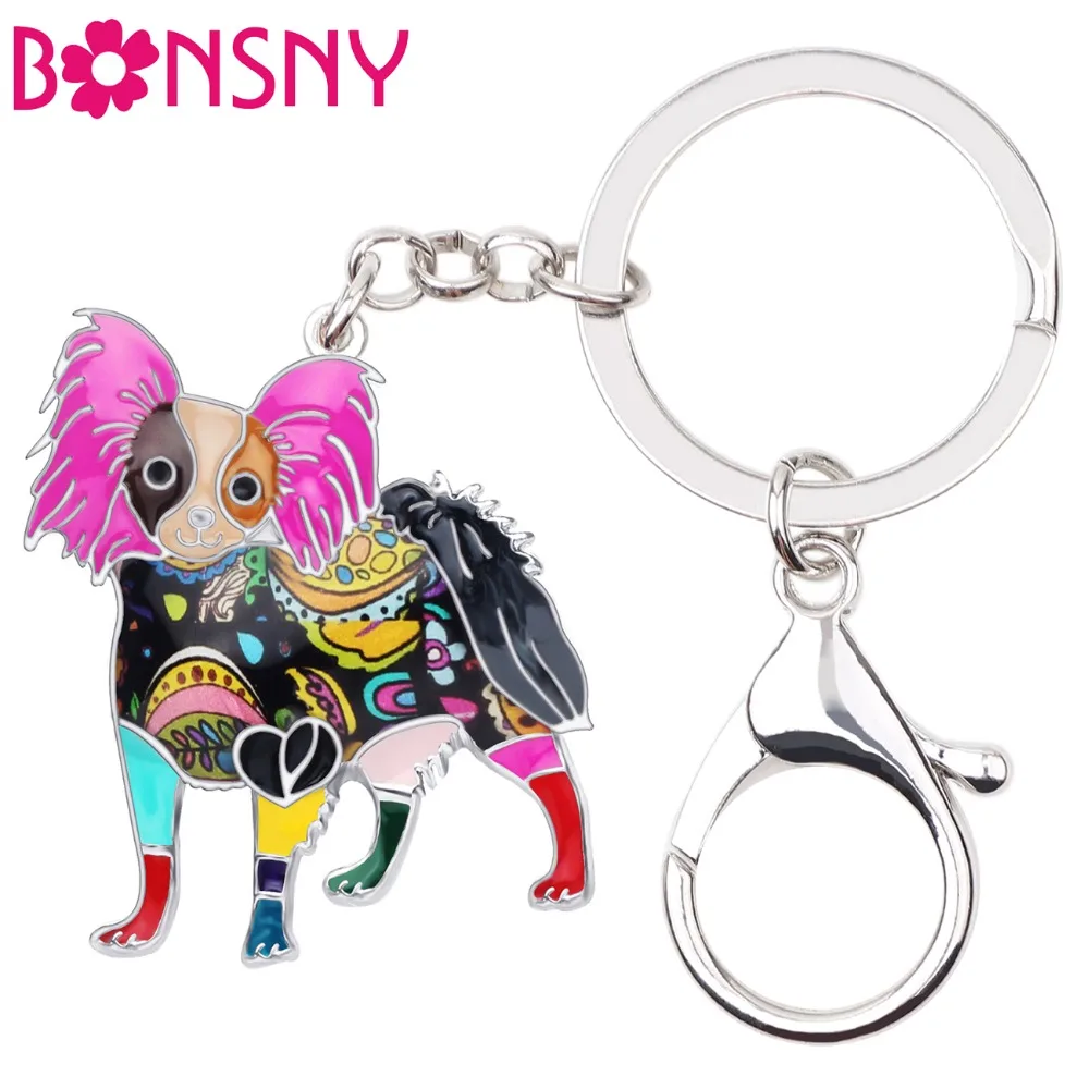 Bonsny Enamel Alloy Papillon Dog Key Chains Keychains Holder Cute Animal Jewelry For Women Girls Pet Lovers Bag Car Charms Gift
Bonsny Enamel Alloy Papillon Dog Key Chains Keychains Holder Cute Animal Jewelry For Women Girls Pet Lovers Bag Car Charms Gift