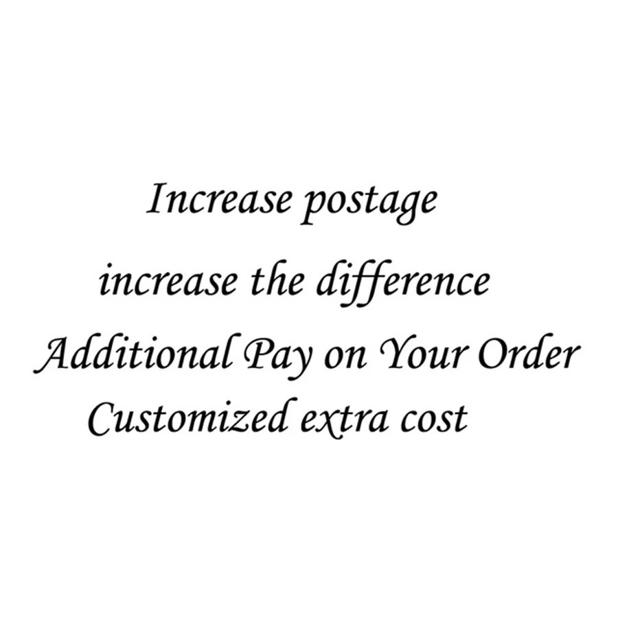 This link is used to increase postage or Customized extra cost. Please contact me before purchasing this product.
This link is used to increase postage or Customized extra cost. Please contact me before purchasing this product.