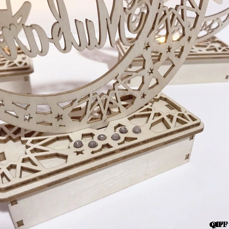Drop Ship&Wholesale New Wooden Ramadan Eid Mubarak Moon Star Islam Hanging Pendant Plate With LED String Lights Ornament APR28
Drop Ship&Wholesale New Wooden Ramadan Eid Mubarak Moon Star Islam Hanging Pendant Plate With LED String Lights Ornament APR28