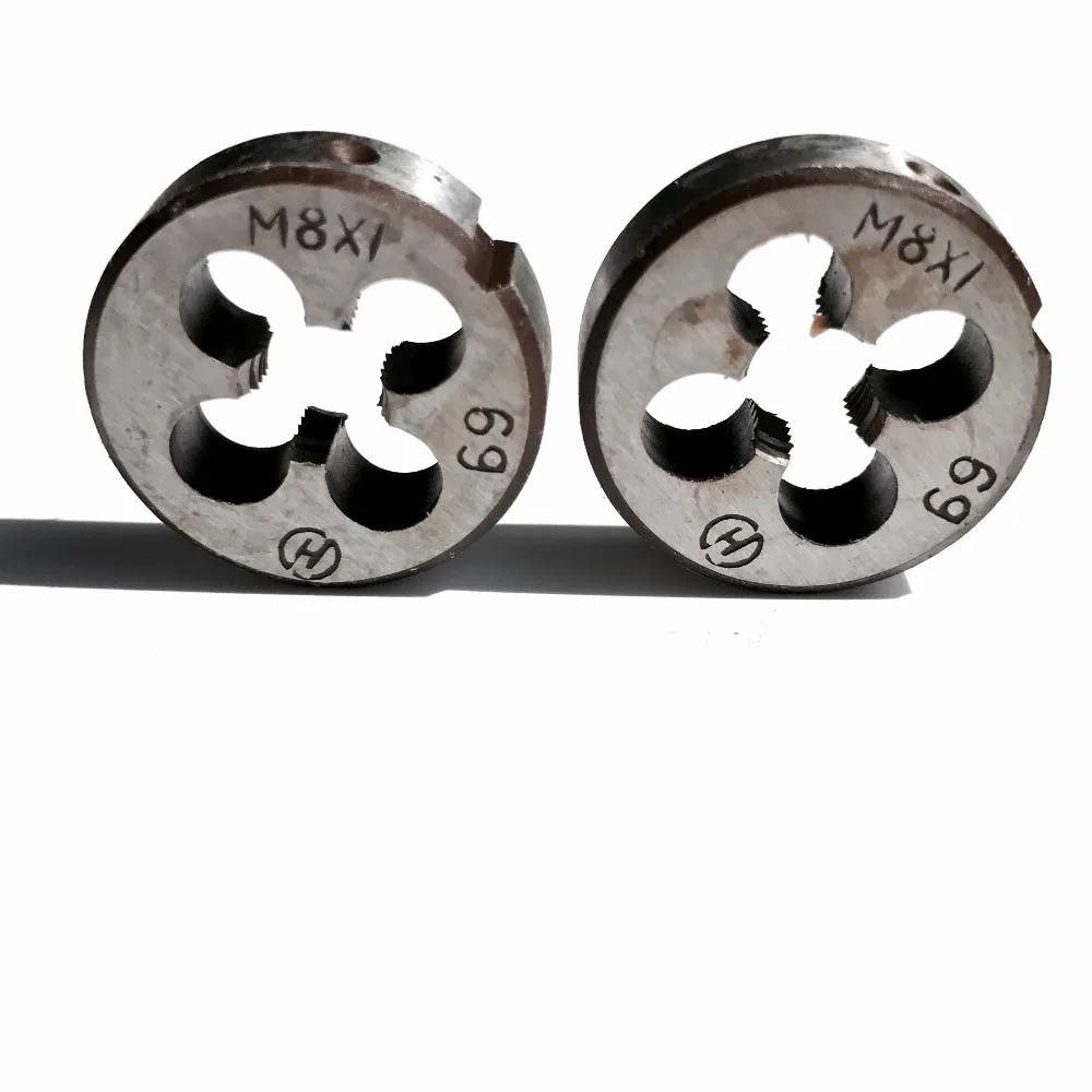 Free shipping of 2PCS left hand alloy steel made metric manual dies M8*0.75/1.0/1.25mm for processing threads of metal workpiece
Free shipping of 2PCS left hand alloy steel made metric manual dies M8*0.75/1.0/1.25mm for processing threads of metal workpiece