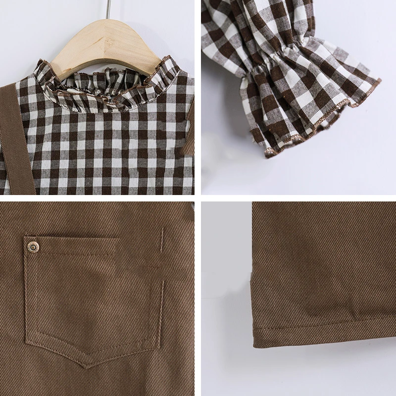 2021 Girls Plaid Shirt Set Spring And Autumn New Children's Korean Version Of The Foreign Casual Two-piece
2021 Girls Plaid Shirt Set Spring And Autumn New Children's Korean Version Of The Foreign Casual Two-piece