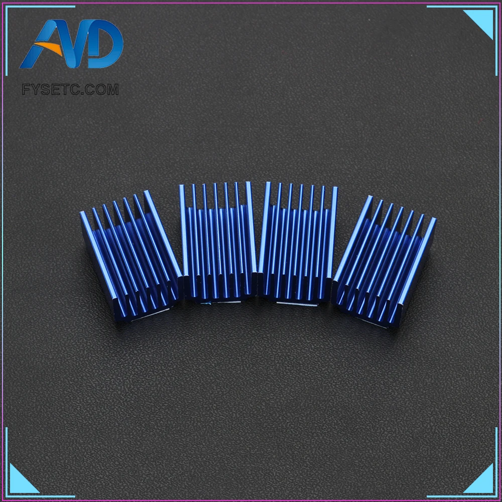 4pcs Big Blue Aluminum Driver Heat Sink Cooling Block Heatsink For FYSETC TMC2100 TMC2208 V1.2 TMC2130 V1.0 V1.1 Stepper Motor
4pcs Big Blue Aluminum Driver Heat Sink Cooling Block Heatsink For FYSETC TMC2100 TMC2208 V1.2 TMC2130 V1.0 V1.1 Stepper Motor