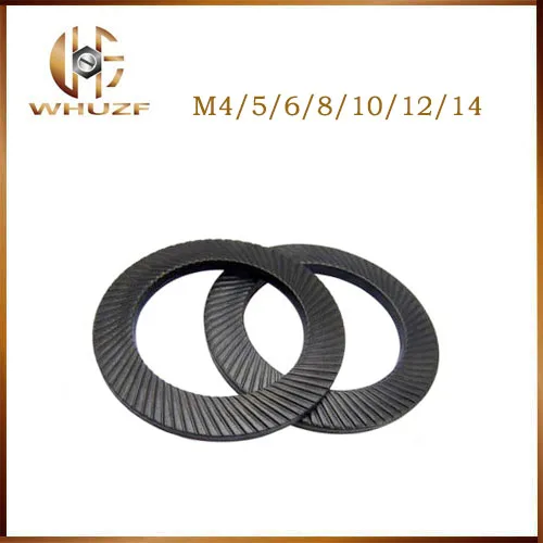 100pcs/lot M4/5/6/8/10/12/14 lock black washer two-fold locking washers carbon steel Nordlock washer
100pcs/lot M4/5/6/8/10/12/14 lock black washer two-fold locking washers carbon steel Nordlock washer