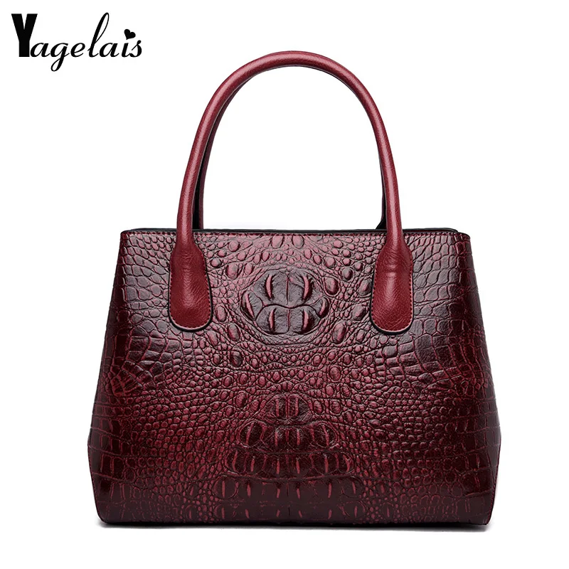 Women Genuine Leather Luxury High Quality Classic Crocodile Pattern Handbag Middle Age Ladies Bags Large Capacity OL Top-handle
Women Genuine Leather Luxury High Quality Classic Crocodile Pattern Handbag Middle Age Ladies Bags Large Capacity OL Top-handle