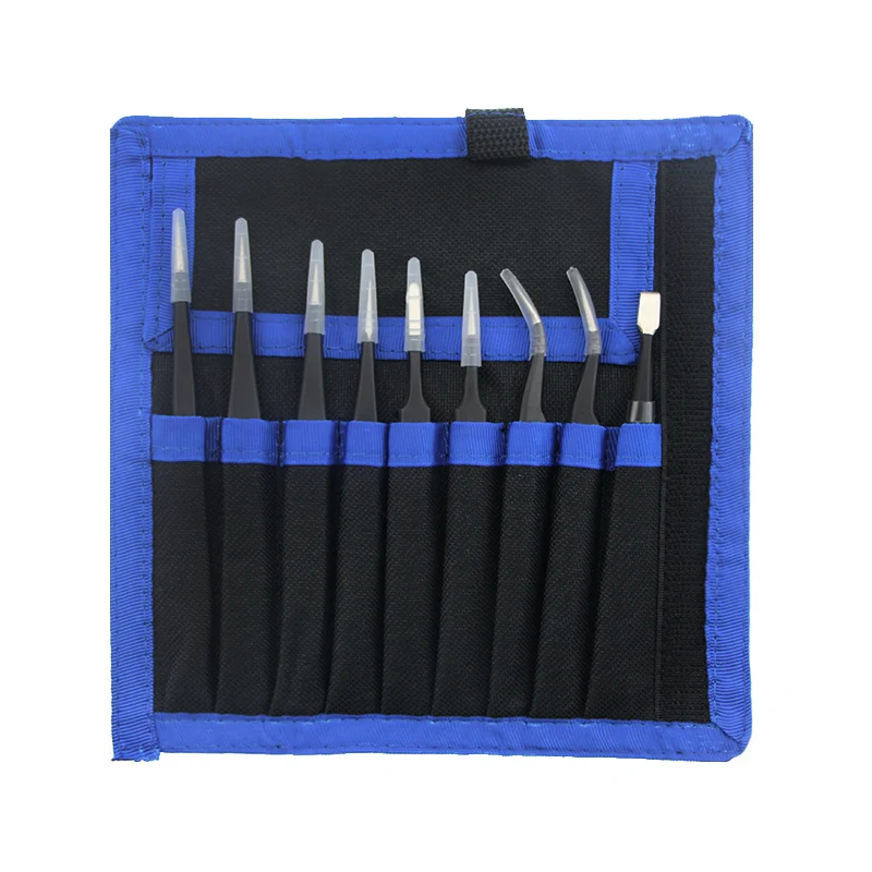UANME 9PCS ESD Stainless Steel Tweezers Kit Precision Anti-static Maintenance Tools for Electronics Jewelry Phone Repairing
UANME 9PCS ESD Stainless Steel Tweezers Kit Precision Anti-static Maintenance Tools for Electronics Jewelry Phone Repairing