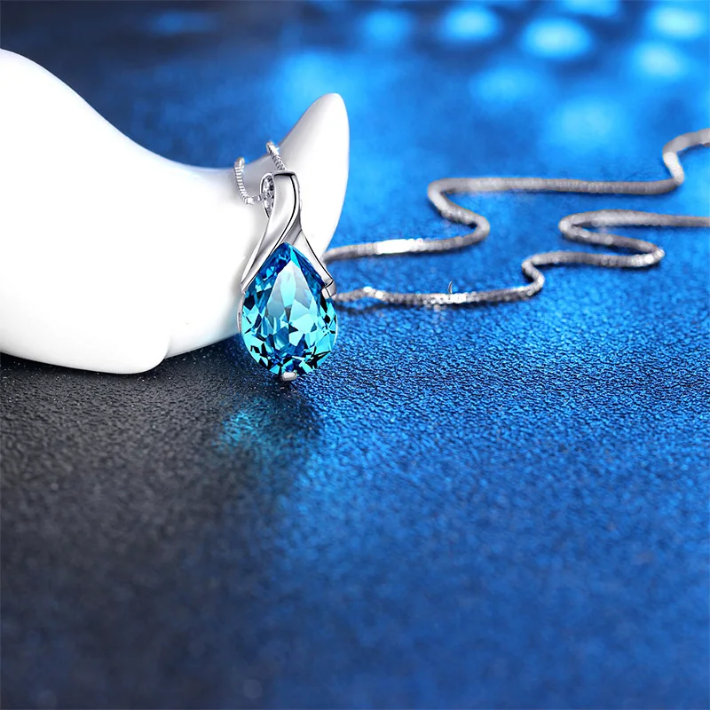 Crystal Angel Tear Necklace 925 Sterling Silver purple/blue Amethyst Necklace for Women Fine Fashion Jewelry
Crystal Angel Tear Necklace 925 Sterling Silver purple/blue Amethyst Necklace for Women Fine Fashion Jewelry