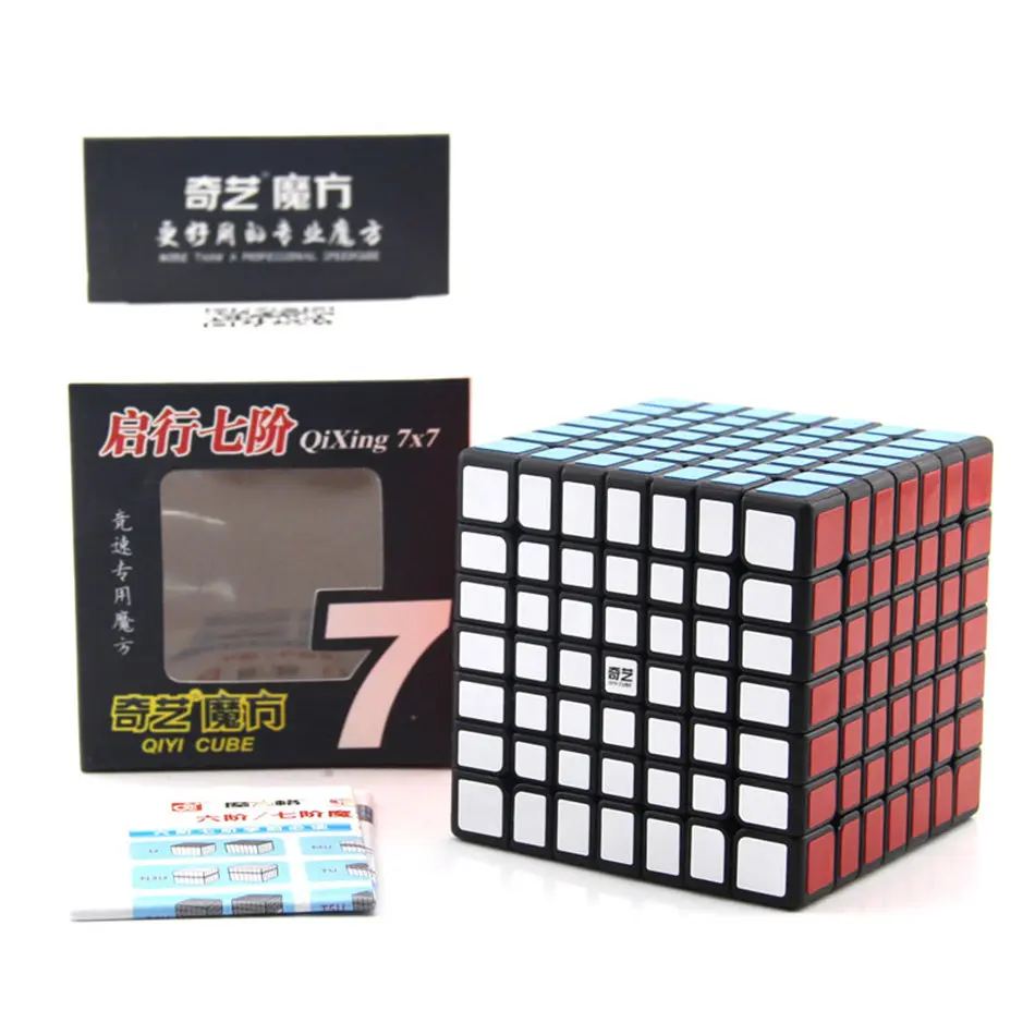 Qiyi кубик рубика Qixing S 7x7 Magic Cube Puzzl игрушка 7x7x7 Профессиональный Скорость куб