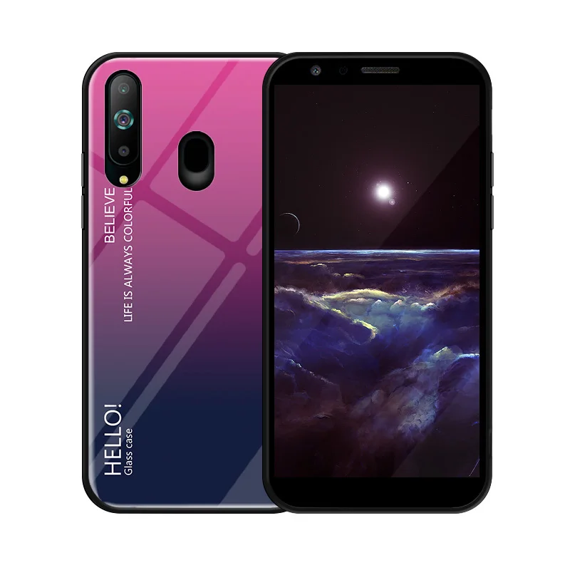 For Samsung Galaxy A8S Case Luxury Gradient Hard Tempered Glass Silicone Frame Back Cover For Samsung Galaxy A8S Protective case
For Samsung Galaxy A8S Case Luxury Gradient Hard Tempered Glass Silicone Frame Back Cover For Samsung Galaxy A8S Protective case