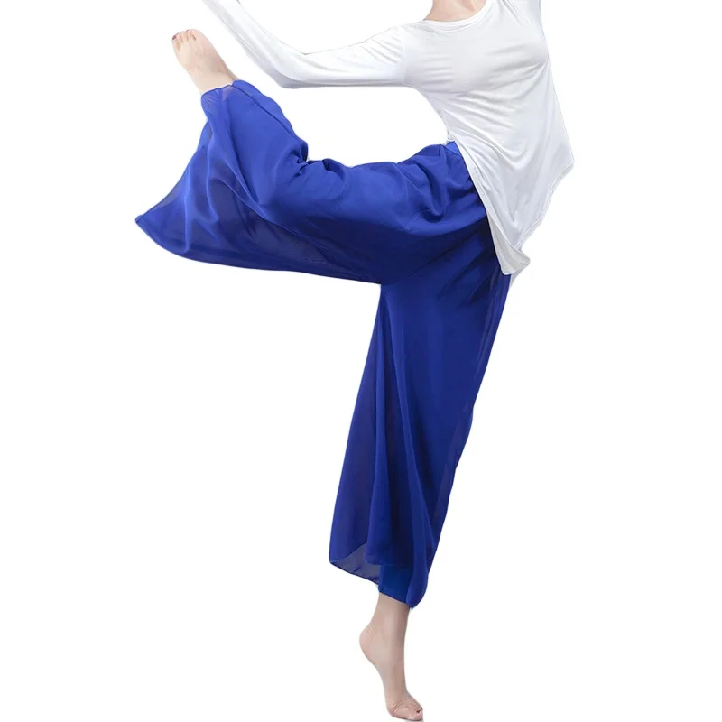 Hot Womens Chiffon High Waist Loose Wide Leg Pants Casual Dancing Pants Trousers Dance Pants Modern Dance Latin Women
Hot Womens Chiffon High Waist Loose Wide Leg Pants Casual Dancing Pants Trousers Dance Pants Modern Dance Latin Women