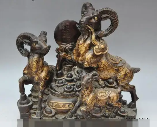Free shipping S00309 15"china bronze wealth money coin ingot 3 sheep goat Auspicious beginning statue
Free shipping S00309 15"china bronze wealth money coin ingot 3 sheep goat Auspicious beginning statue