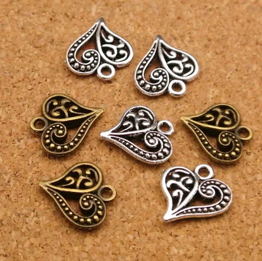 50pcs Charms love heart hollow Pendants 14*15MM Antique silver Handmade Jewelry Making DIY alloy accessories
50pcs Charms love heart hollow Pendants 14*15MM Antique silver Handmade Jewelry Making DIY alloy accessories