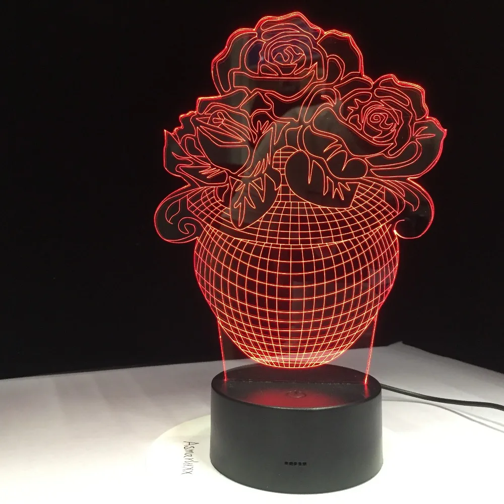 Rose Flower Basket 3d Lampe Touch Sensor USB LED Night Lights Love Battery Operated Led Table Lamp Baby Nightlight For Friends
Rose Flower Basket 3d Lampe Touch Sensor USB LED Night Lights Love Battery Operated Led Table Lamp Baby Nightlight For Friends