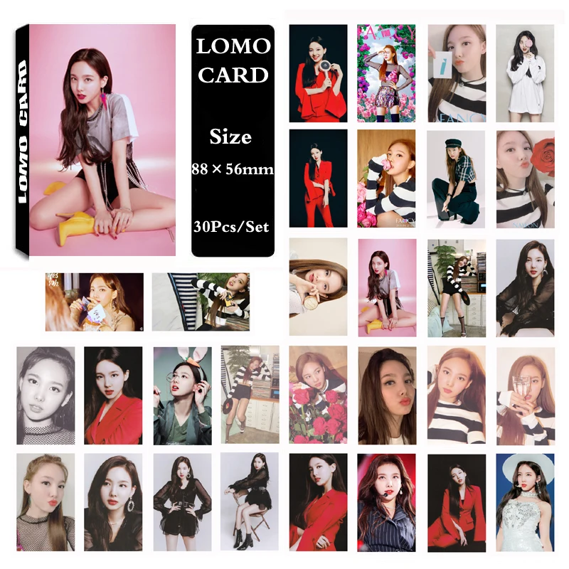 Новый Kpop дважды Альбом Fancy You самостоятельно сделанная бумага Lomo карта фото