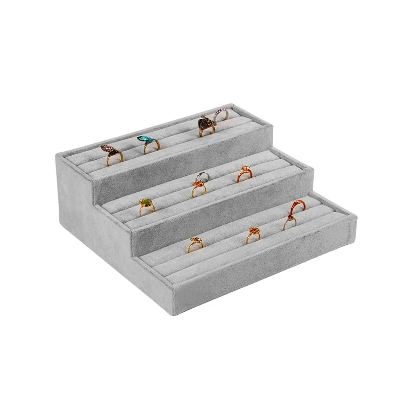 2016 High Quality Gray 3-Tier Velvet Ring Jewelry Display Holder Stand Rack Showcase Display Free Shipping
2016 High Quality Gray 3-Tier Velvet Ring Jewelry Display Holder Stand Rack Showcase Display Free Shipping