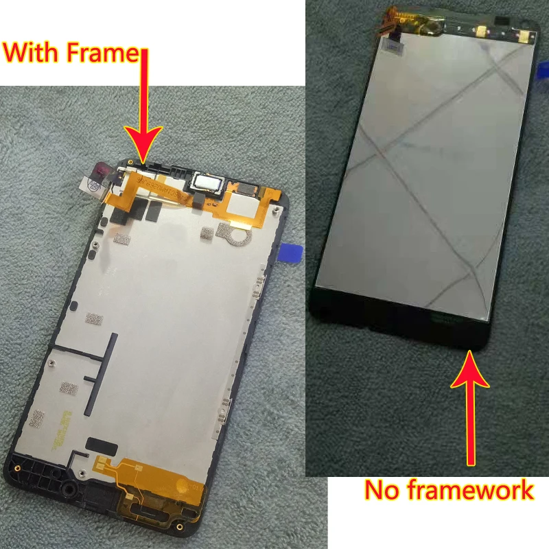 For Nokia Microsoft Lumia 640 Original Touch Display LCD Screen LTE Black Module Frame Replacement Spare Parts | Мобильные телефоны