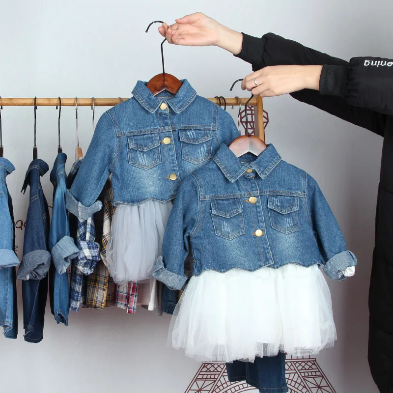 Toddler Girl Clothing Set 2019 Spring Autumn Baby Girl Dress Suit Kids Casual Denim Jacket+dress Suits Kids Mesh Patchwork Dress
Toddler Girl Clothing Set 2019 Spring Autumn Baby Girl Dress Suit Kids Casual Denim Jacket+dress Suits Kids Mesh Patchwork Dress