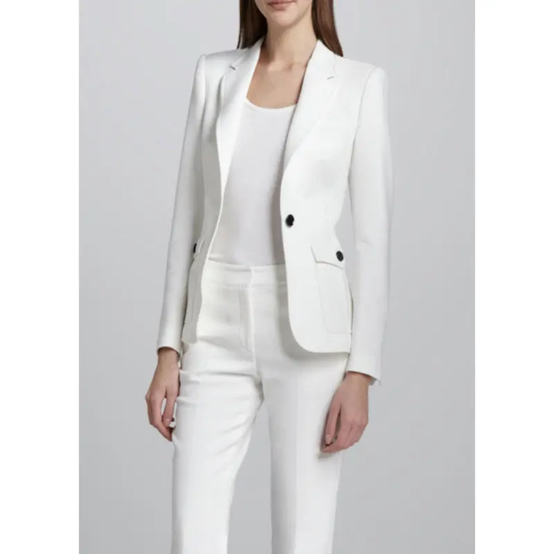 White Ladies Suits 2 Piece Formal Business Work Wear For Women Female Suits Custom Made Bespoke 2018 New
White Ladies Suits 2 Piece Formal Business Work Wear For Women Female Suits Custom Made Bespoke 2018 New