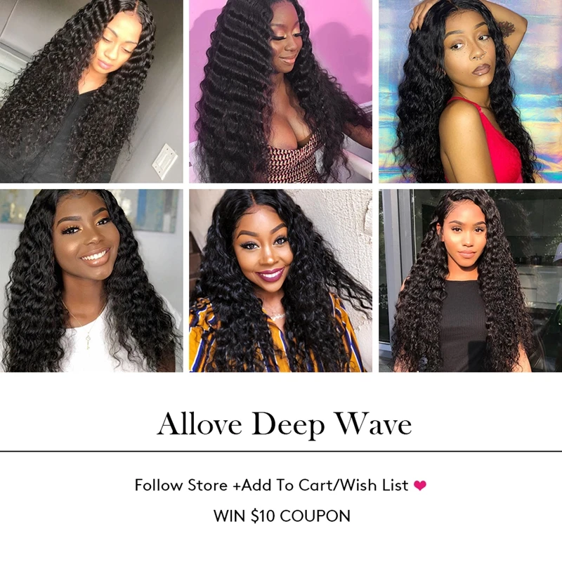 Allove Peruvian Deep Wave Bundles 8-28 Inch Remy Hair Extensions Double Weft 100% Human Hair Weave
Allove Peruvian Deep Wave Bundles 8-28 Inch Remy Hair Extensions Double Weft 100% Human Hair Weave