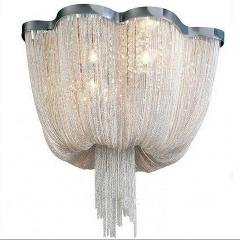 Post-modern luxury tassels aluminum chain ceiling lamp living room bedroom stainless steel chain crystal chandeliers led lamps
Post-modern luxury tassels aluminum chain ceiling lamp living room bedroom stainless steel chain crystal chandeliers led lamps