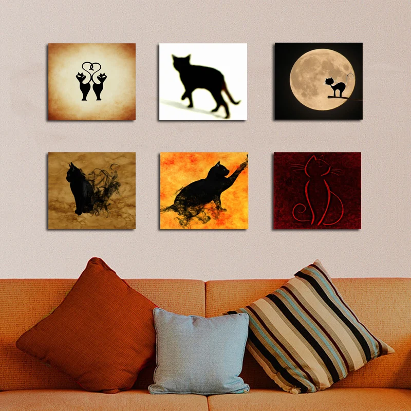 6 Panel Cat wall Painting Decoration Animal Wall Art Home Decor Wall Picture For Living Room Unframed
6 Panel Cat wall Painting Decoration Animal Wall Art Home Decor Wall Picture For Living Room Unframed