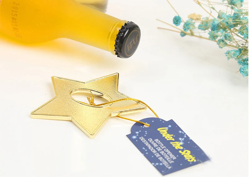 100pcs/lot wedding party favors gift and giveaways for guests "Under The Star' Gold Star Bottle Opener party presents souvenir
100pcs/lot wedding party favors gift and giveaways for guests "Under The Star' Gold Star Bottle Opener party presents souvenir