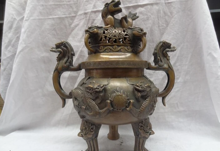 fast shipping USPS to USA S1515 14" Folk Tibet Buddhism Bronze Fly Dragon Phoenix Statue Incense Burner Censer
fast shipping USPS to USA S1515 14" Folk Tibet Buddhism Bronze Fly Dragon Phoenix Statue Incense Burner Censer
