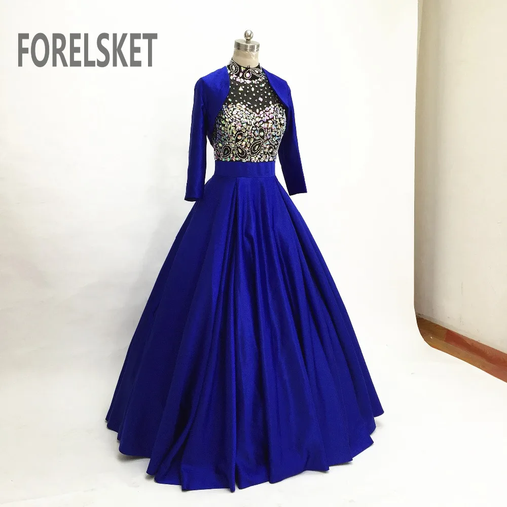 Beaded Two Pieces Satin Prom Dresses With Jacket 2020 Blue Celebrity Formal Evening Gowns Long Sleeves Robe De Soiree платье
Beaded Two Pieces Satin Prom Dresses With Jacket 2020 Blue Celebrity Formal Evening Gowns Long Sleeves Robe De Soiree платье
