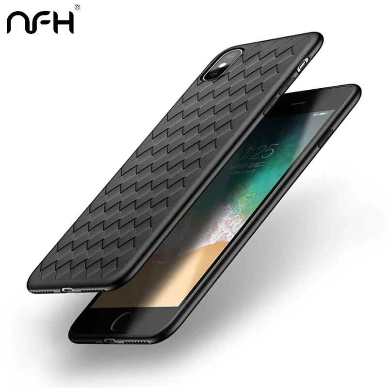 Роскошный Матовый Мягкий силиконовый чехол NFH из ТПУ для iPhone 5s 6s 7 8X5 чехлы с полным