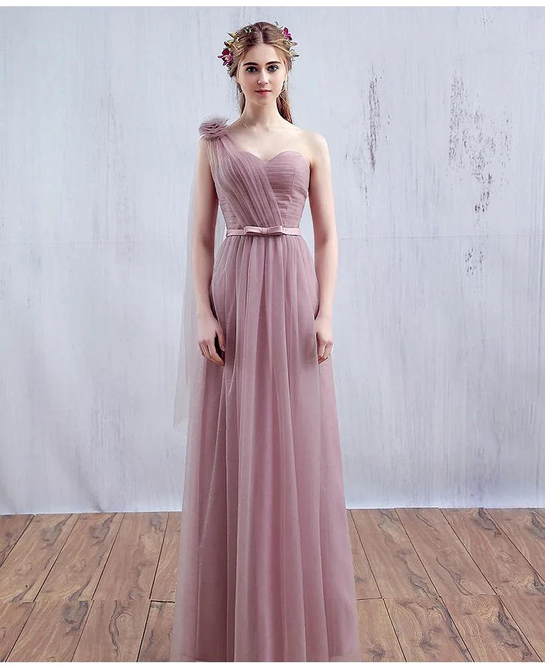 Vestido Fashion One Shoulder Floor-length Long Bridesmaid Dresses Birde Simple Formal Party Gown Custom Prom Dresses
Vestido Fashion One Shoulder Floor-length Long Bridesmaid Dresses Birde Simple Formal Party Gown Custom Prom Dresses