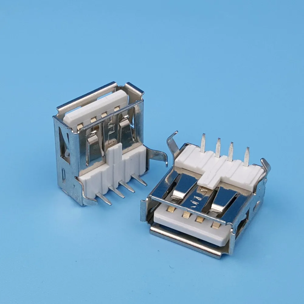 100 шт. 4-контактный гнездовой разъем USB Type A 90 градусов DIP PCB Mount Connector
100 шт. 4-контактный гнездовой разъем USB Type A 90 градусов DIP PCB Mount Connector