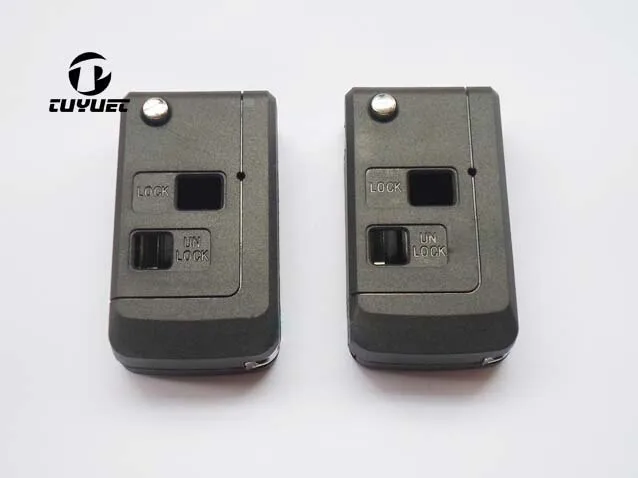 2 Holes Buttons Modified Flip Folding Replacement Car Key Shell Blank Remote Case Fob with TOY43 Blade For Toyota
2 Holes Buttons Modified Flip Folding Replacement Car Key Shell Blank Remote Case Fob with TOY43 Blade For Toyota
