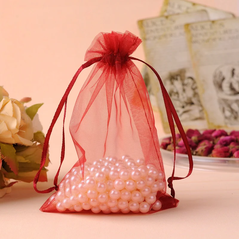 25x35cm Wine Red Gift Bags 50Pcs/Lot Large Organza Packaging Bags Drawstring Pouch For Christmas Can Be Custom Logo
25x35cm Wine Red Gift Bags 50Pcs/Lot Large Organza Packaging Bags Drawstring Pouch For Christmas Can Be Custom Logo