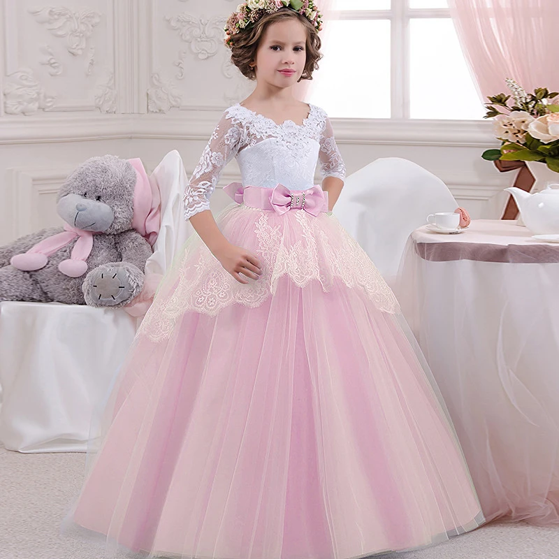 Girls Dress Wedding Formal Dress Elegant Long Prom Dresses For Children Princess Girls Party Pageant V-backless Gowns For 6-14Y
Girls Dress Wedding Formal Dress Elegant Long Prom Dresses For Children Princess Girls Party Pageant V-backless Gowns For 6-14Y