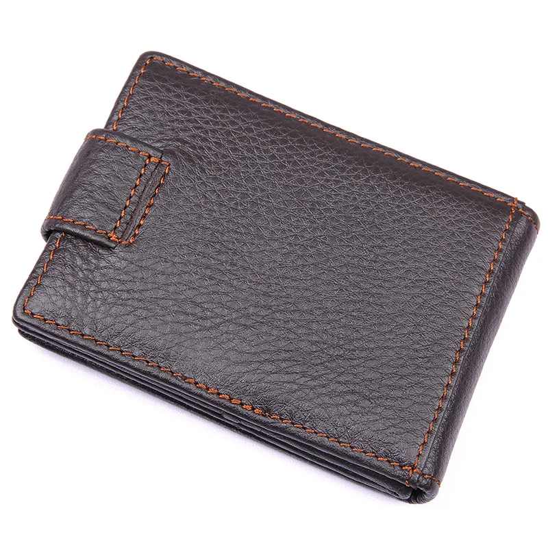 J.M.D Cow Leather Men's Wallet Coffee Short Business Card 8156C | Багаж и сумки
