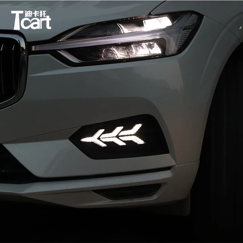 Tcart LED Daytime Running Lights accessroies for Volvo XC60 2018 2019 LED Front Bumper DRL With Yellow Turn Signals Lights
Tcart LED Daytime Running Lights accessroies for Volvo XC60 2018 2019 LED Front Bumper DRL With Yellow Turn Signals Lights