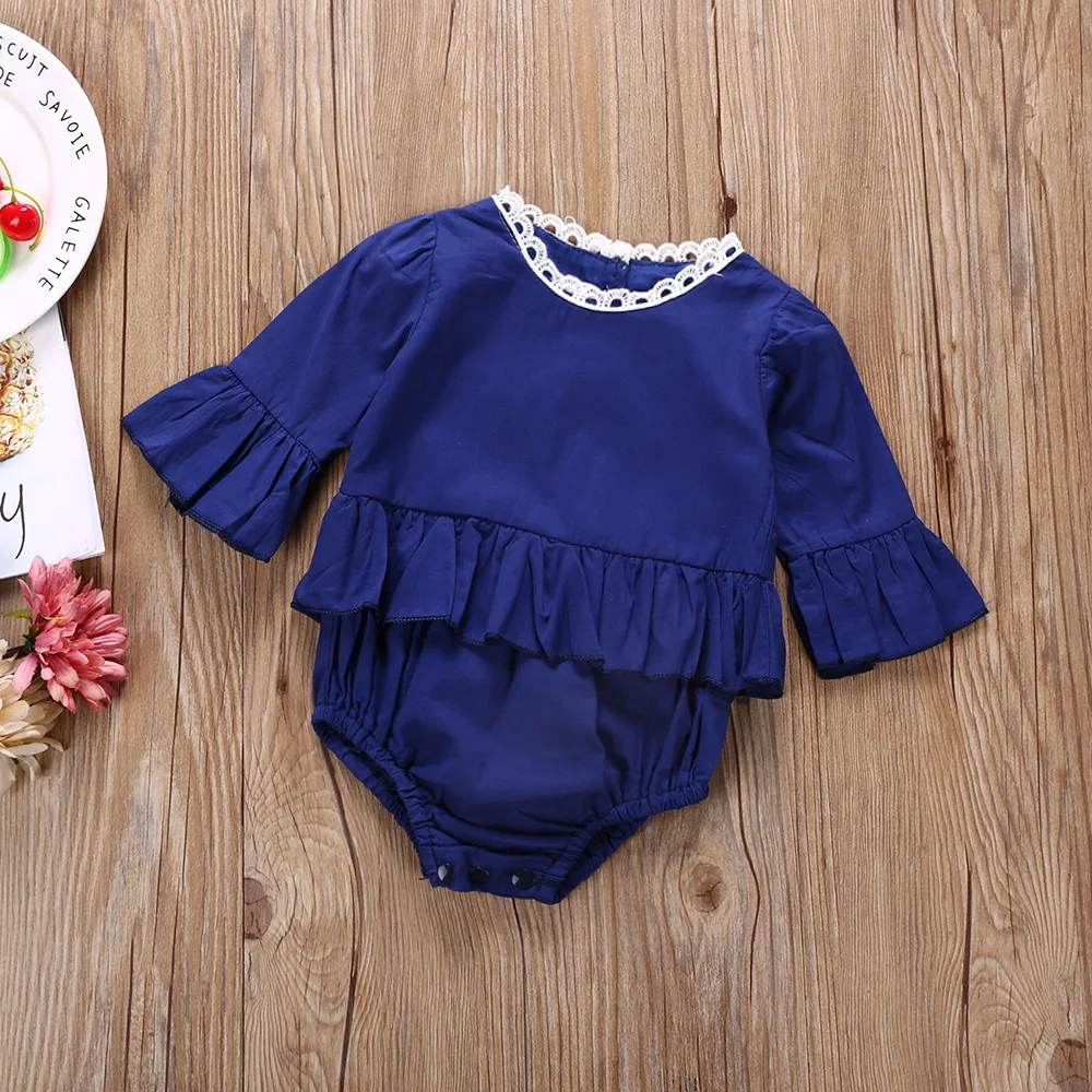 Baby Girl's Summer Solid Clothes Infant Kids Toddler Cotton Flare Ruffles Sleeve Bodysuits Jumpsuit Outfits Clothes
Baby Girl's Summer Solid Clothes Infant Kids Toddler Cotton Flare Ruffles Sleeve Bodysuits Jumpsuit Outfits Clothes