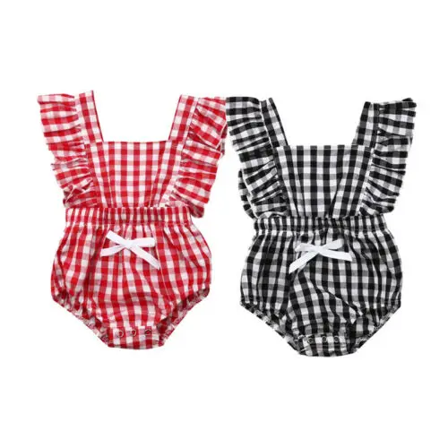 Baby Romper Cute Newborn Baby Girls Plaids Sleeveless Romper Jumpsuit Outfits Clothes Sunsuit
Baby Romper Cute Newborn Baby Girls Plaids Sleeveless Romper Jumpsuit Outfits Clothes Sunsuit