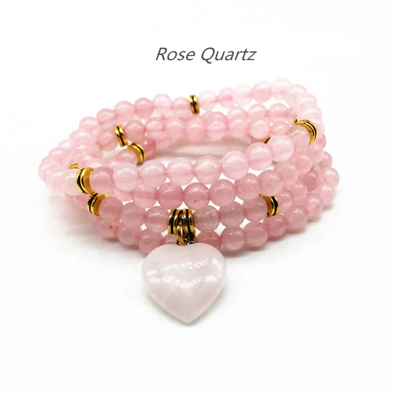 Women Bracelets Mala Necklace Roses Crystal 6 mm beads AA Quality Hot Sale Girl Gift Yoga Beautiful Jewelry
Women Bracelets Mala Necklace Roses Crystal 6 mm beads AA Quality Hot Sale Girl Gift Yoga Beautiful Jewelry