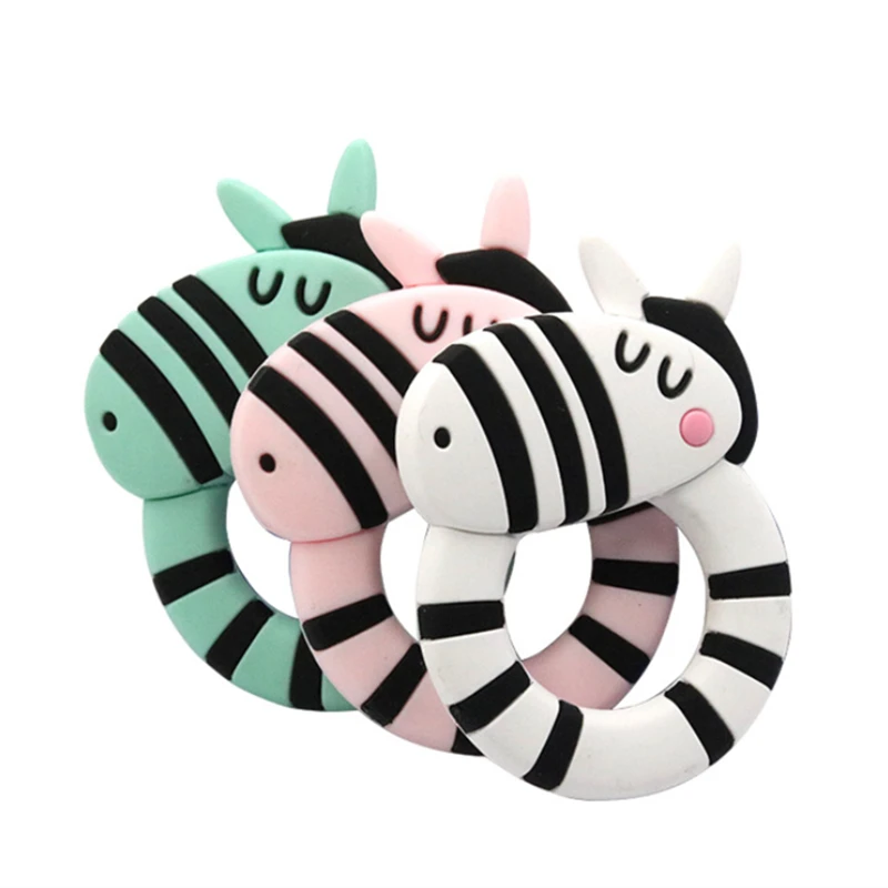 BPA Free Silicone Teethers Food Grade Tiny Zebra Shaped DIY Teething Necklace Baby Shower Gifts Cartoon Animals Teether 1pc
BPA Free Silicone Teethers Food Grade Tiny Zebra Shaped DIY Teething Necklace Baby Shower Gifts Cartoon Animals Teether 1pc