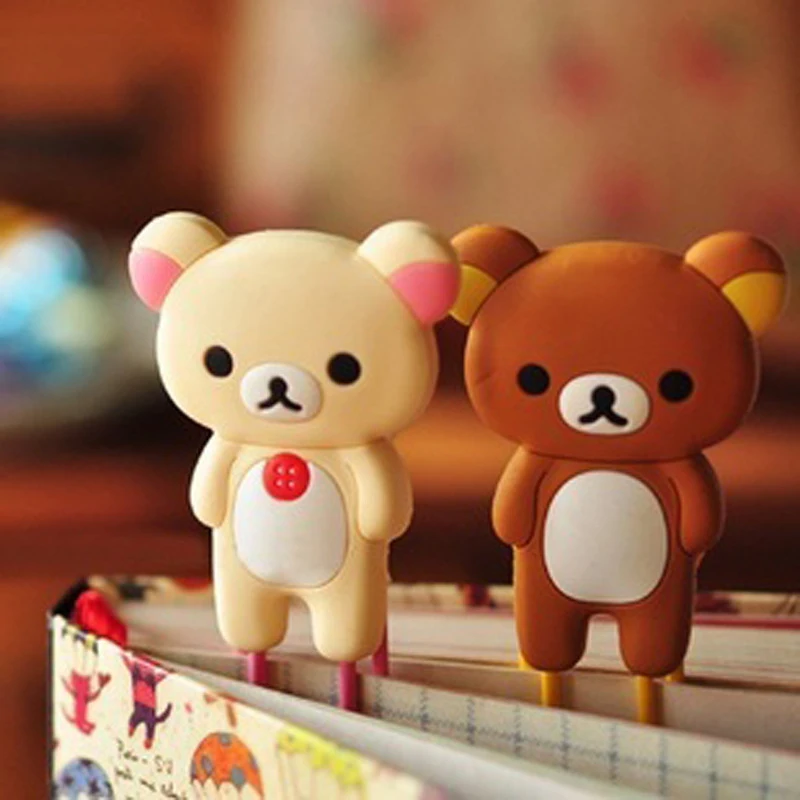 1 шт. милый японский Kawaii мультфильм Rilakkuma желтая курица Мелодия закладка клип Мемо