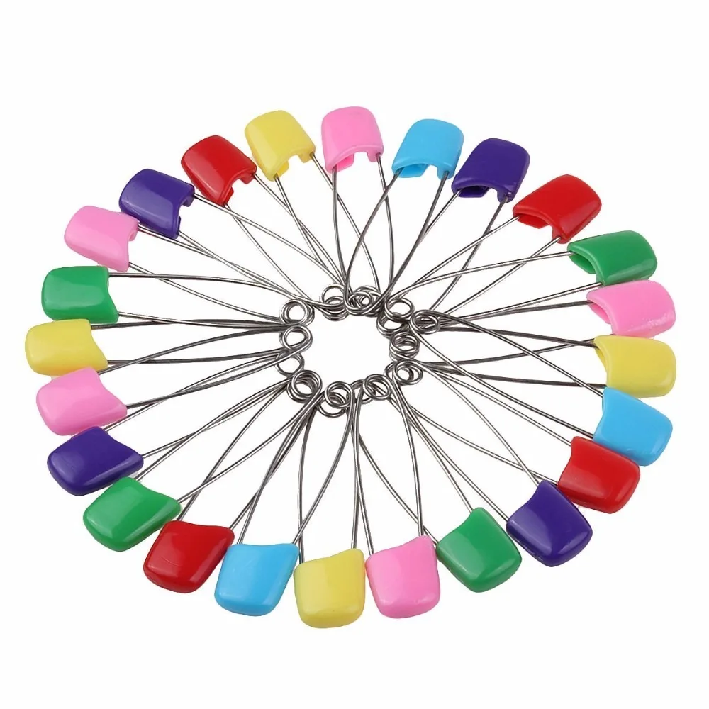50Pcs Baby Pins Nappy Pins Colored Safety Pins Child Infant Kids Locking Cloth Diaper Pins
50Pcs Baby Pins Nappy Pins Colored Safety Pins Child Infant Kids Locking Cloth Diaper Pins