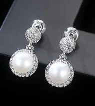S925 Pure Silver Earrings Natural Freshwater Pearls Dangle Earrings Wedding Earrings
S925 Pure Silver Earrings Natural Freshwater Pearls Dangle Earrings Wedding Earrings